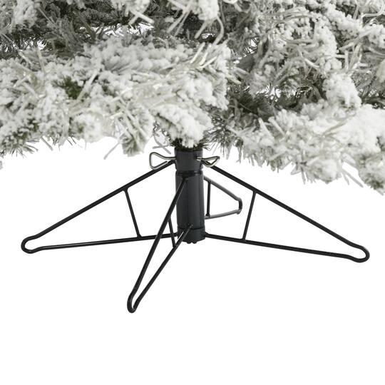 7.5ft. Pre-Lit Flocked Grand Northern Rocky Fir Artificial Christmas Tree with Warm Cluster Multifunction LED Lights